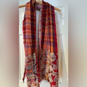 Anthropologie VisMaya Multicolor Woven Scarf